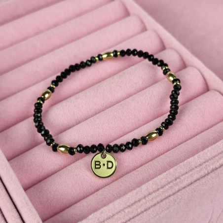 bransoletka paciorki czarne...