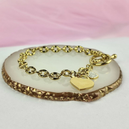 bransoletka patyk serce...