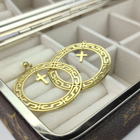 kolczyki sztyfty koła droga...