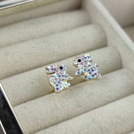 Kolczyki sztyft królik...