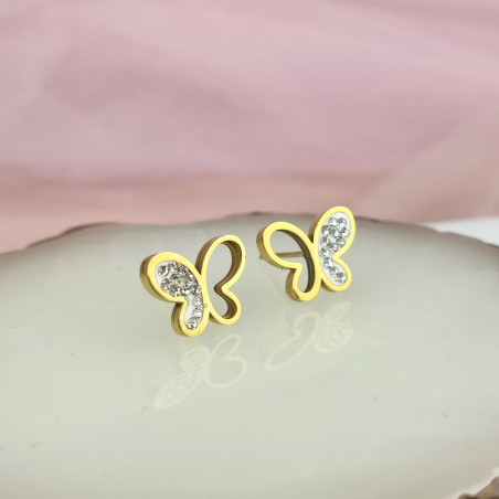 Kolczyki sztyfty motyl...