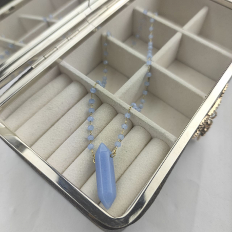 Naszyjnik paciorki minerał...