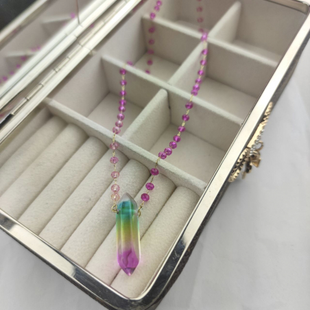 Naszyjnik paciorki minerał...