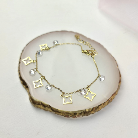 bransoletka lilu kryształki...