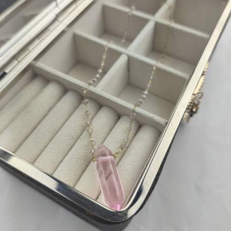 Naszyjnik paciorki minerał...