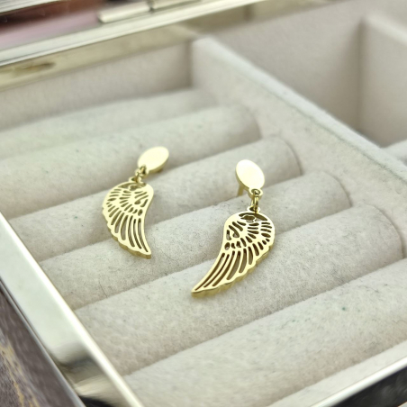 Kolczyki sztyfty skrzydełka...