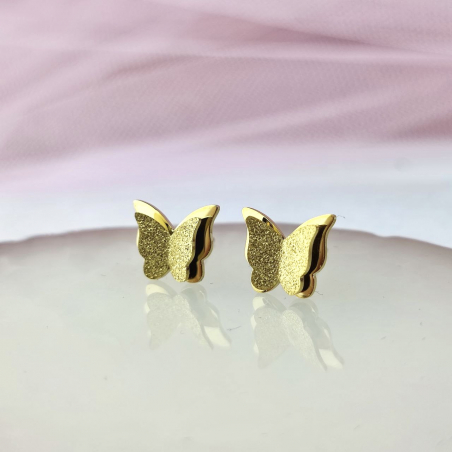 Kolczyki sztyft motyl...