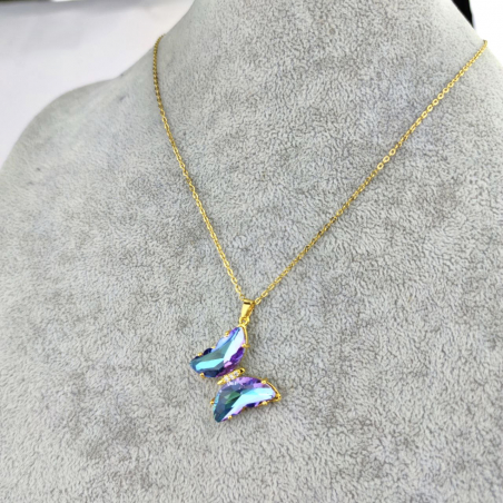 Naszyjnik motyl kryształ...