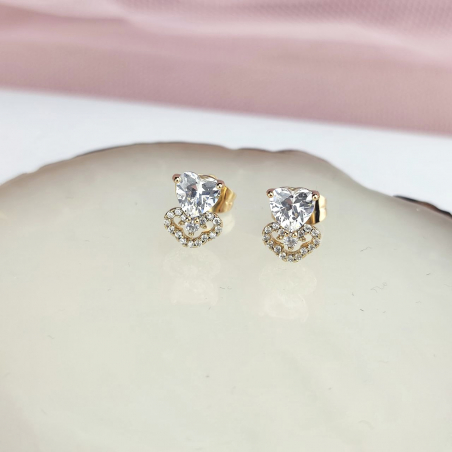 Kolczyki sztyft serce...