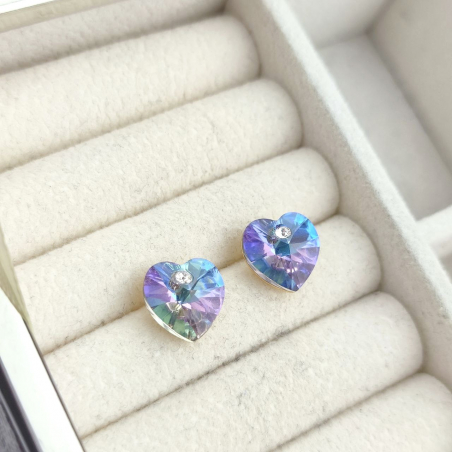 Kolczyki sztyft serce...