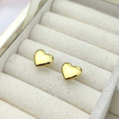 Kolczyki sztyft serca...