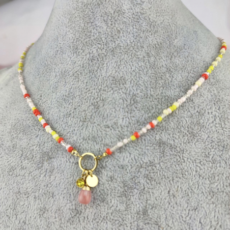 Naszyjnik kolorowe paciorki...