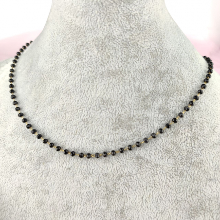 Naszyjnik czarne paciorki...