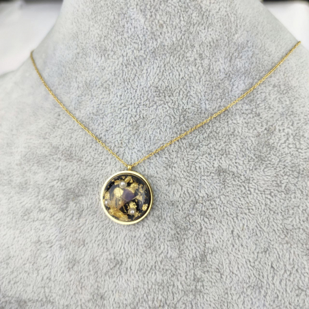 Naszyjnik czarny zatopione...