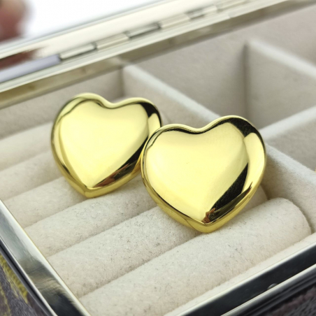 Kolczyki sztyft serce...