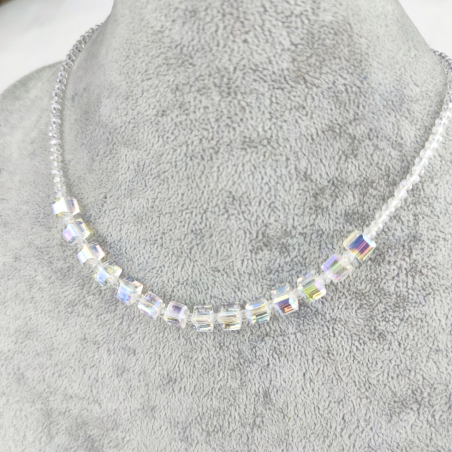 Naszyjnik paciorki kostki...