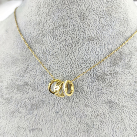 Naszyjnik celebrytka kółka...