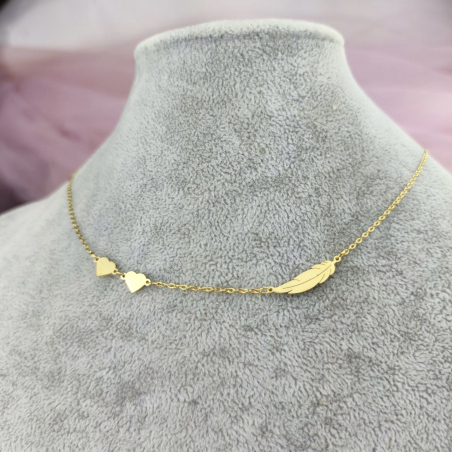 Naszyjnik celebrytka piórko...