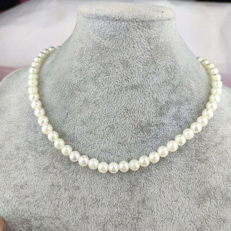 Naszyjnik perły opalizujące...