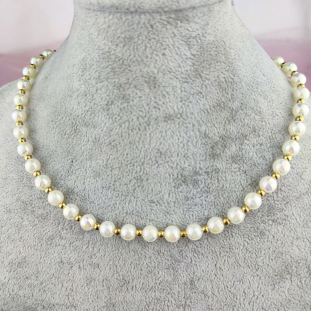 Naszyjnik perły opalizujące...