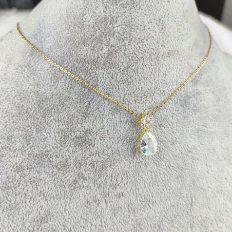 Naszyjnik łezka kryształ...