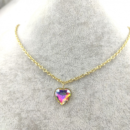 Naszyjnik długi serce multi...