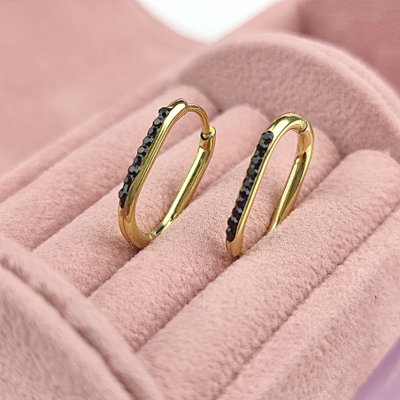 Kolczyki francuskie elipsa...