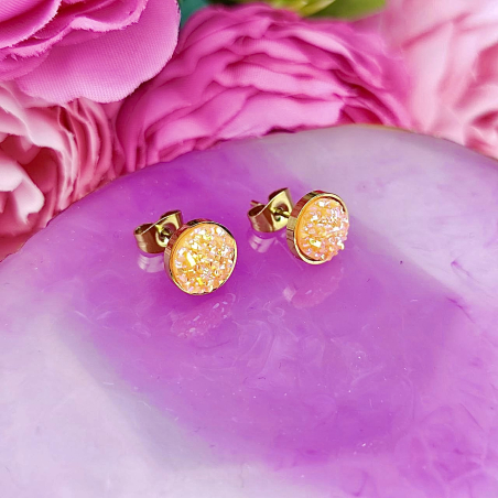 Kolczyki sztyft brokatowe...