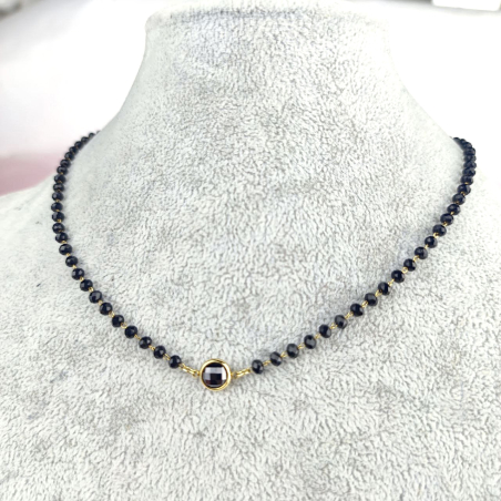 Naszyjnik czarne paciorki...