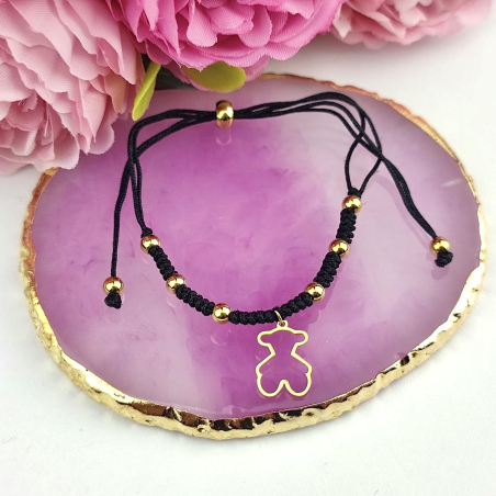 Bransoletka miś czarny...