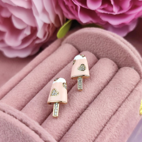 Kolczyki sztyfty lodzik...