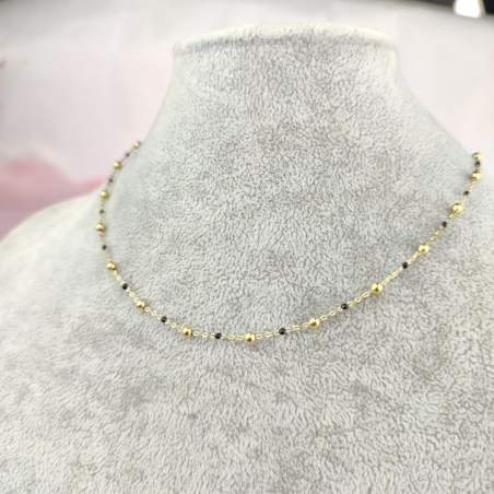 Naszyjnik paciorki czarne...