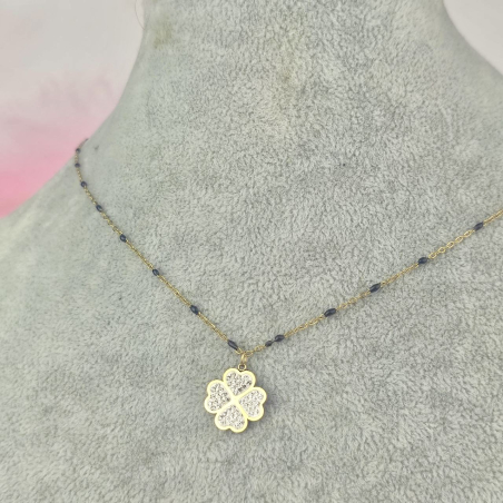 Naszyjnik czarne paciorki...