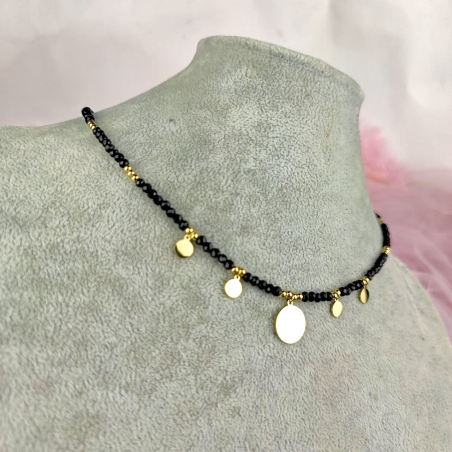 Naszyjnik monetki czarne...