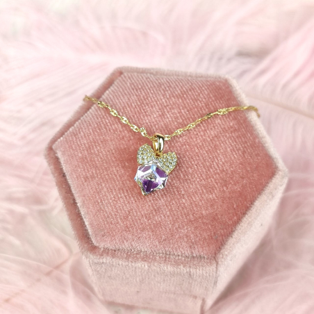 Naszyjnik kostka kokardka...