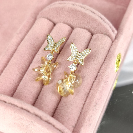 Kolczyki sztyfty motyl...