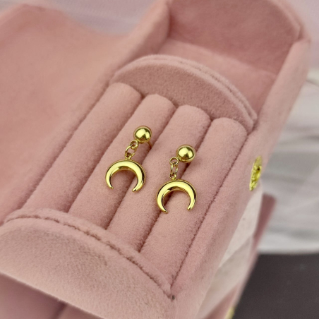 Kolczyki sztyft róg...