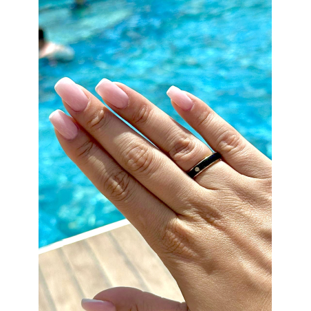 Pierścionek czarny z...