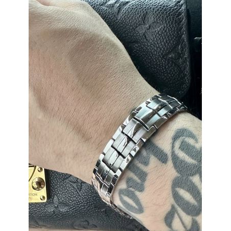 Bransoletka męska srebrna...