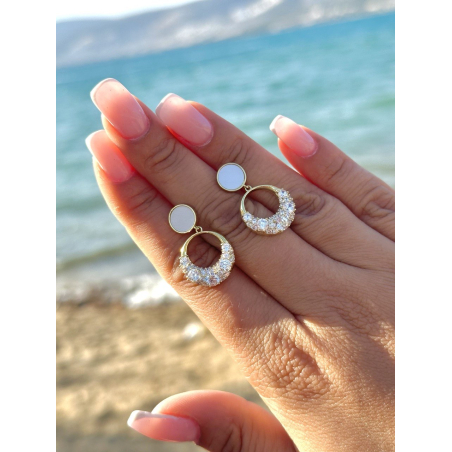 Kolczyki sztyfty kryształki...