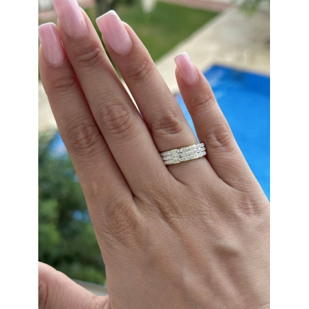 Pierścionek kryształki 3...