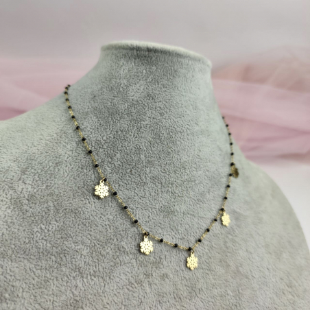 naszyjnik śnieżynki płatki...