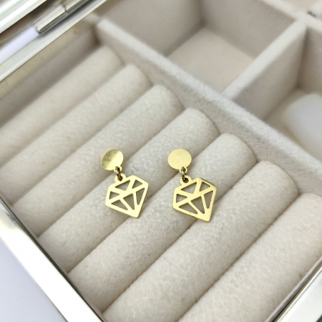 kolczyki sztyfty diament...