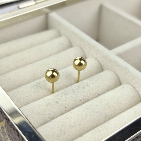 kolczyki sztyfty kulka stal...